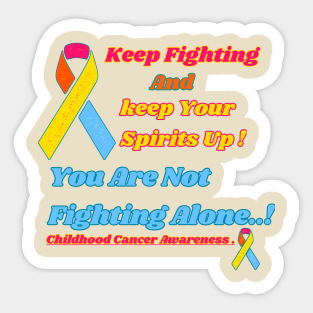 Children's Cancer Awareness Shirt. Sticker